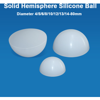 1-10pcs Half Silicone Balls 4/5/6/8-80mm Hemisphere Silicone Ball Non-slip Shock Absorption Pad Solid Half Round Silicone Bumper
