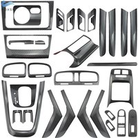 ABS Carbon Faser Für VW Golf 6 GTI MK6 2008-2013 Center Getriebe Shift AC CD Panel Air Outlet Vent abdeckung Fenster Lift Rahmen Trim