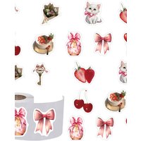 AliExpress NONE 500pcs Coquetry Cartoon Graffiti Sticker, Aesthetics Decal Self Adhesive Scrapbooking Envelopes Handmade,Party Supply Cycling