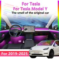 For Tesla Model Y 2019 2020 2021 2022 2023 2024 2025 2026 Superior Hidden Auto LED Interior Mood Bar RGB APP-enabled Glow