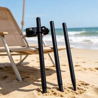 Sturdy Metal Umbrella Mount Portable Umbrella Base Multipurpose Stand For Grass Camping Fishing Travel And Outdoor Vacation