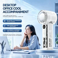 New Coolness Handheld Fan Semiconductor Refrigeration High-speed Handheld Electric Fan 3000mAh Portable Rechargeable Outdoor Fan