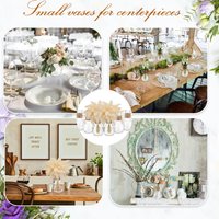 Transparent Light Bulb Style Plastic Vase High Quality Table Decoration Wedding Home Decor Unique Shape Flower Holder