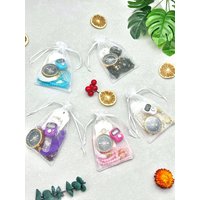 Muslim Festival Gift Set Moon Star Bead Finger Counter Handmade Glass Tasbih