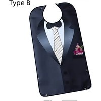 Adult Waterproof Adult Mealtime Bib Cloth Protector Clothes Bib Cook Protector Tool Aid Cook Dining Clothes Disability Aid Apron