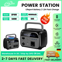 CTOLITY FACTORY AP400 500W 345wh PORTABLE POWER STATION 108000mAh LiFePo4 Battery Energy Storage Supply EMERGENCY POWER SUPPLY