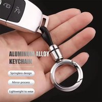Fashion Metal Keychain Simple Waist Hanging Men's Keyrings Car Key Holder Accessories Friend Gifts Souvenir Jewelry