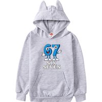 67 Six Seven 6-7 Steal A Brainrot Clothes Kids Cat Ears Hoodie Boys Hooded Sweatshirts Girls Long Sleeve Coats Children Clothing