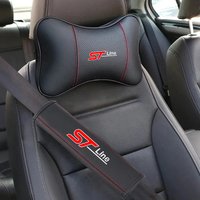 Memory Cotton Car Headrest Neck Pillow Auto Seat Belt Shoulder Cushion Pad for ford st LINE stline kuga fiesta Auto Accessories