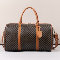 Mature and Elegant Patterned Dark-Colored Luggage Organizer Handbag, Sturdy and Durable with Smooth Zipper, Large Capacity for Carrying Suits, Clothes, Documents, Laptops, Shoes, Single Shoulder