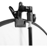 Heavy Duty Metal Clamp Holder Reflector Metal Clip Mount 1/4 "to 3/8" Light Stand Mounting for Flash LED Light Umbrella Bracket