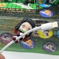 New In Stock Demon Slayer Data Cable Protective Cover Blind Box Data Cable Head Protection Device Decorative Item Festival Gifts
