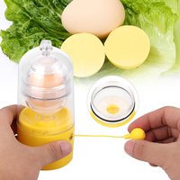 Hand Egg Yolk Shaker Golden Whisk Egg Spin Mixer Maker Egg Scrambler Kitchen Accessories Egg Spinner Hand Tools for Kids