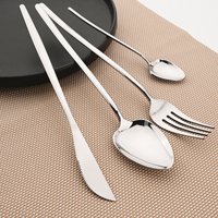 4/16/24/32 Stücke Besteck Set 304 Edelstahl Besteck Set Gabel Löffel Messer Abendessen Set Silber Geschirr Set Küche Besteck