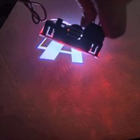 2Pcs LED blue Welcome Projector Light Door Lamp For VW Golf 5 6 7 7N Touran CC Passat Magotan B6 B7 B8 Tiguan Car Styling