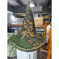 Tactical hunting magic hat Large brim for sun protection Wide-Brimmed Pointed Hat Cosplay Magic Wizard Hat Accessories