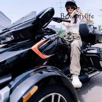 BJ Inverted Three-wheel 400 Motorcycle, With Reverse Gear, Belt Drive Can Be Licensed