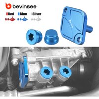 BEVINSEE Engine Oil Thermostat Housing Cover/Plug Kit For BMW N54 N55 S55 E90 E92 E93 E91 E60 E82 F10 F30 F20 X3 F25 E84 X1 M3/4