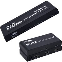 4K 60Hz HDMI Splitter 1x2 1x4 HDMI 2.0 Splitter 4Kx2k Video Distributor 1 input 2 out /4 out Video Converter Copy Screen Display