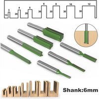 6MM Router Bits Shank 3 4 5 6 8 10 12mm Blade Diameter Double Flute Bit For Woodworking Milling Cutter Tool