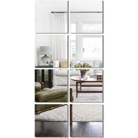 Best-Selling 25cm Acrylic Mirror Wall Stickers for Bathrooms Living Rooms Gyms Clothing Stores Ideal for Rental Apartments