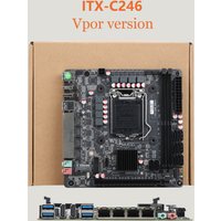 8-Bays C246 Vpro NAS Motherboard 8SATA 4*LAN Ports 2*DDR4 Slot 3*M.2 With PCIE X16 Slot Support E-2100/2200 8/9th Core Series
