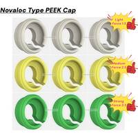 3Sizes Retention Caps Insert Locator Mounting Tool Novaloc Type Peek Caps Kit Force 1.5/2.5/3.5