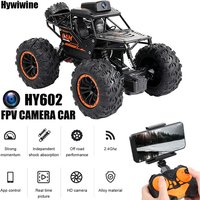 Rc Car With HD Camera FPV WIFI Machine On Remote Control Stunt 1:18 2.4G SUV Radiocontrol Climbing Toys For Kids on a Sign