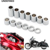 Motorcycle Wheel Axle Spacers Kit ID-1" To OD-1-1/2" For Harley Dyna Softail Touring Custom Cruiser Bobber Chopper Universal