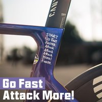 Cycling Motivation Decal Road Bike Stem Sticker ATTACK MORE Go Faster Start Finish Vinyl Waterproof for MTB Bicycle Frame Decor