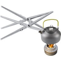 Crossing Pot Holder Removable Stove Support Portable Alcohol Kettle Stand Stainless Steel Camping Accessories for Ourdoor