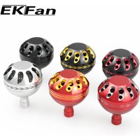 EKFan Fishing Reel knob 38mm Aluminum Alloy for S/D Spinning Baitcasting Fishing Reel handle with bearing DIY part