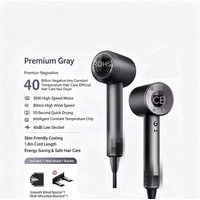 High Speed Hair Dryer 40M Negative Ions Constant Temp Fast Drying Low Noise Professional Salon Blow Dryer with Nozzles