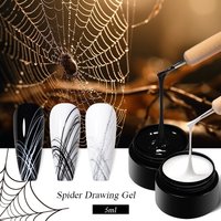 5ml Spider Drawing Gel Nail Polish All For Manicure Black White Wire Painting UV Gel Nail Supplies Vernis Nail Art Varnish