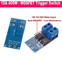 MOS FET Trigger Switch Drive Module 15A 400W DC 5V-36V PWM Speed Controller Regulator Module High Power for Arduino PLC