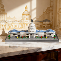 Capitol 3D Architecture Model Micro Building Blocks Toy–Home Desk Decor,Stress Relief Puzzle for Adults,Christmas Birthday Gift