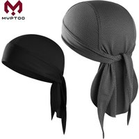 2PCS Quick-drying Bandana Breathable Beanies Hat Sweat-wicking Do Rags Sun Protection Pirate Cap Outdoor Sport Elastic Headscarf