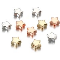 100/200 stücke 6/9mm Stern CCB Perlen Gold Silber Farbe Lose Spacer Perlen Für Schmuck, der Entdeckungen DIY Zubehör Liefert