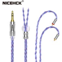 NICEHCK SpaceCloud Flagship 6N Litz Silver Plated OCC+7N OCC Mix Coaxial Earphone Cable 3.5/2.5/4.4mm MMCX/QDC/2Pin for Bravery