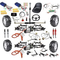 Full Go Kart Part Front Axle Differential Motor 4 Wheel Drive Go Cart ATV