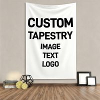 Custom Tapestry Personalized Photo Tapestry Wall Hanging for Bedroom, Living Room & Dorm Decor, Modern Home Wall Art