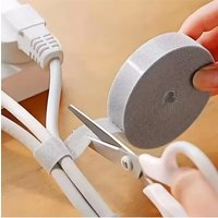 1/5M Cable Organizer Cable Management Wire Winder Tape Earphone Mouse Cord Management Ties Protector For iPhone Xiaomi Samsung