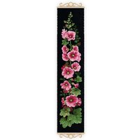 DIY Cross-stitch Kit Saga Pink Zinnia Flower Embroidery Kit with Optional Printed Patterns for Home Decor And Crafting