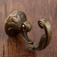 4 Pcs Vintage Ear Shape Wall Hook with Screws Decorative Room Door Hanger Kitchen Bathroom Towel Hat Bag Clothes Coat Hook Rack