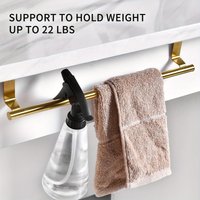 36cm Perforated Hanging Rod Cabinet Door with Front Towel Rack Kitchen Cabinet with Perforated Storage Rack