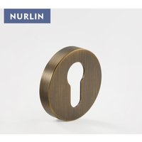Nurlin Brass Door Handle Accessories Euro Cylinder Key Escutcheon Matt Brass Antique Bronze Black image 4