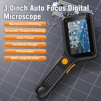 Digital Microscope Handheld 3.0 inch IPS Color Screen Autofocus 2MP Coin Video Microscopes 500x Magnification