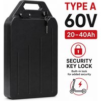 60V 30Ah 1800Wh Lithium-Ionen-Akkupack Wasserdicht 18650 Zellen Kompatibel mit Elektroroller Motorrad Hohe Kapazität