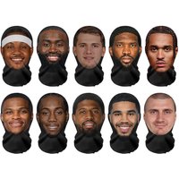 Full Face Mask Celebrity Ball-game Star Face Mask Simulation Mesh Mask For Men Party Supplies Cosplay Props Novel