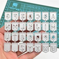 Tag Frame Alphabet Letter Combined Metal Cutting Dies DIY Scrapbooking Card Tag Making Embossing Craft Die Cuts